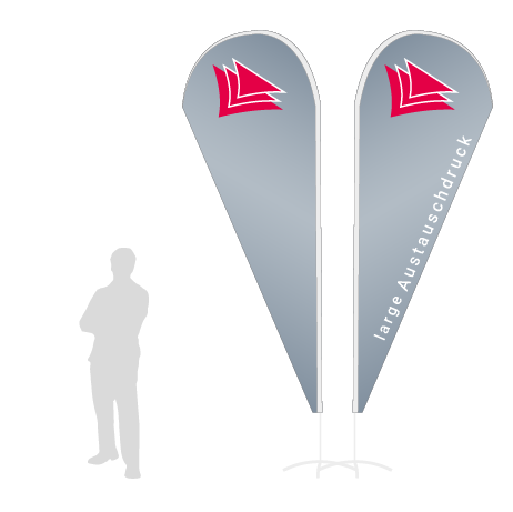 Beachflag Drop Austauschdruck | Large (343 cm) | beidseitig bedruckt