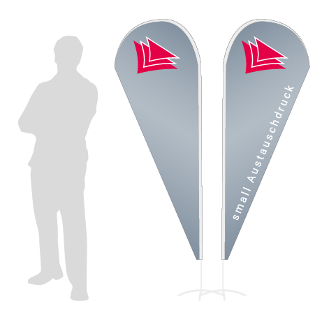 Beachflag Drop Austauschdruck | Small (218 cm) | beidseitig bedruckt