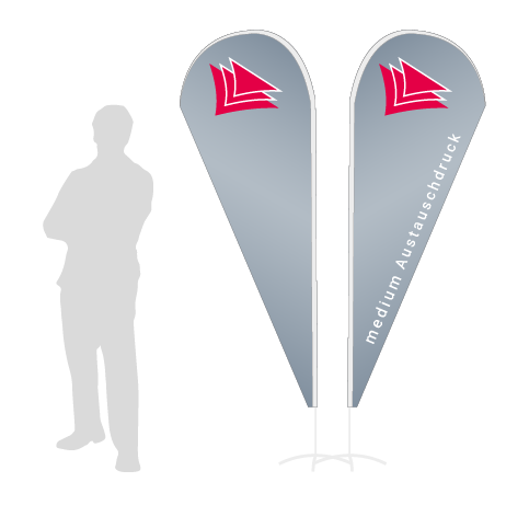 Beachflag Drop Austauschdruck | Medium (275 cm) | beidseitig bedruckt