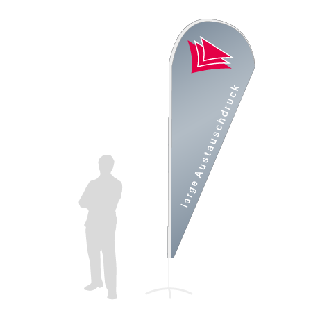 Beachflag Drop Austauschdruck | Large (343 cm) | einseitig bedruckt